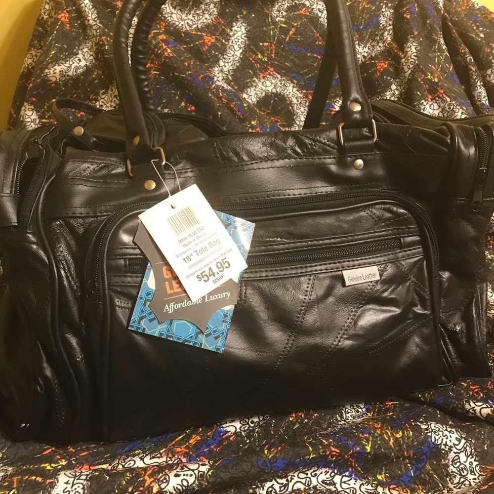 18” Tote Genuine leather Bag - Picture 8 of 8